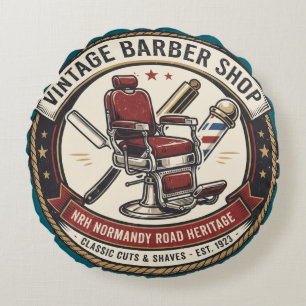 Almohada decorativa de Barbería Vintage – América 