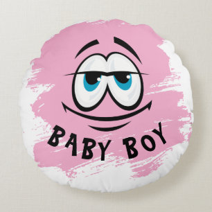 Almohada decorativa de bebé niño rosa linda