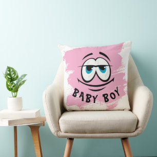 Almohada decorativa de bebé niño rosa linda