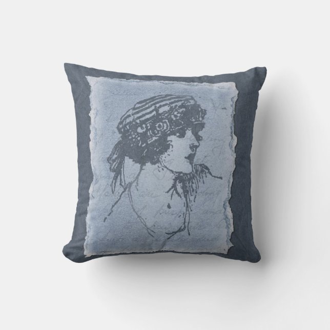 Almohada decorativa de Blue Lady (Anverso)