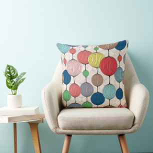 Almohada Decorativa De Bolas De Color