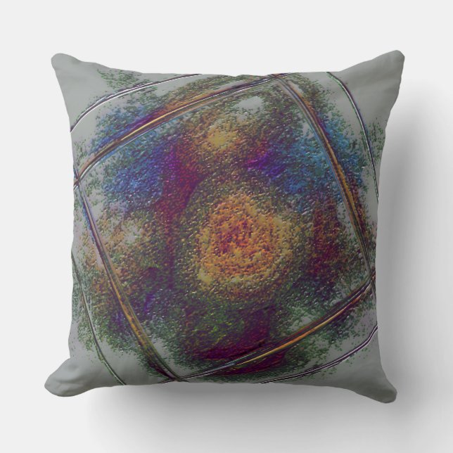Almohada decorativa de "Bronzed Tile" (20") (Anverso)