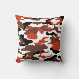 Almohada decorativa de camuflaje de terracota