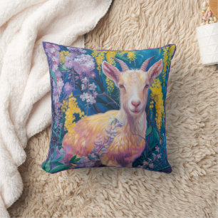 Almohada decorativa de Capricornio afortunado con