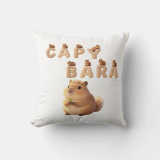 Almohada Decorativa de Carpincho Lindo y Esponjoso