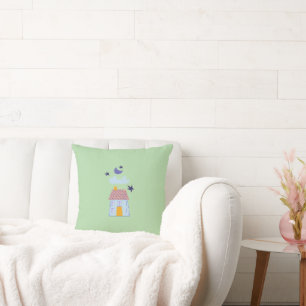 Almohada Decorativa de Casa de Campo Bajo el Cielo