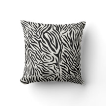 Almohada decorativa de cebra 40 cm x 40 cm