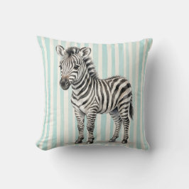 Almohada decorativa de cebra de vida silvestre con