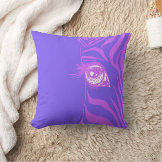 Almohada decorativa de cebra desparejada violeta p