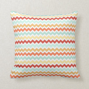 Almohada decorativa de Chevron de los colores