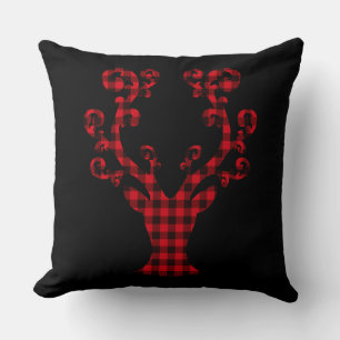 Almohada decorativa de ciervo navideño
