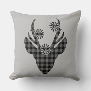 Almohada decorativa de ciervo navideño