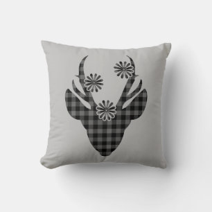 Almohada decorativa de ciervo navideño