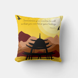 Almohada Decorativa de Cita Inspiradora y Conscien