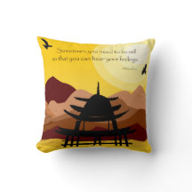 Almohada Decorativa de Cita Inspiradora y Conscien