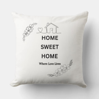 Almohada Decorativa de Cita Minimalista Estética |
