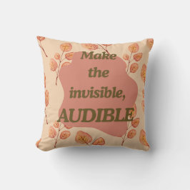 Almohada decorativa de cita motivacional de otoño