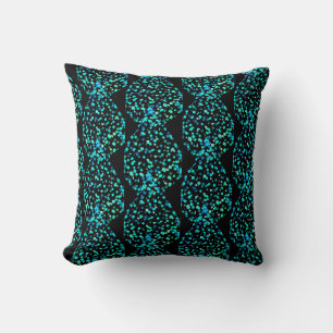Almohada Decorativa de Cojín Turquesa de Gotitas d