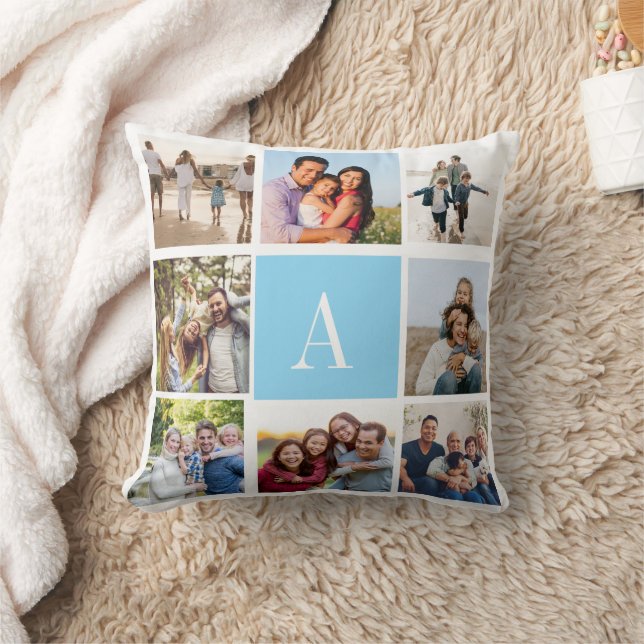 Almohada Decorativa de Colage de Fotos Dulces (Manta)