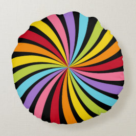 Almohada decorativa de colores arcoíris Starburst