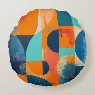 Almohada decorativa de combinación de colores abst