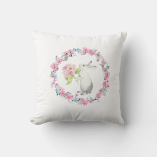 Almohada decorativa de conejito de Pascua linda