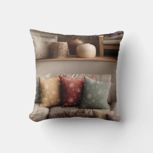 Almohada decorativa de copo de nieve para salón es