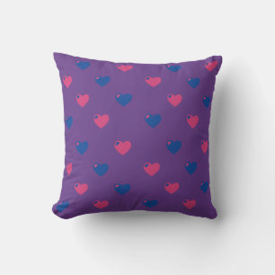 Almohada Decorativa de Corazones Medianos con Orgu