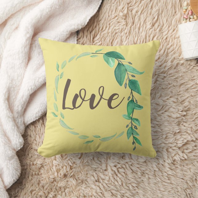 Almohada decorativa de corona de parra de amor (Manta)