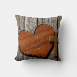 Almohada decorativa de cruz de religión cristiana