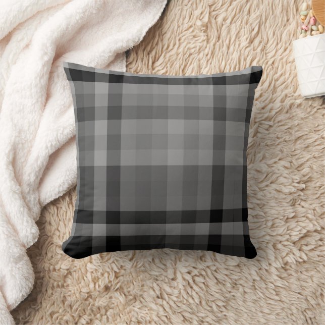 Almohada Decorativa de Cuadro Gris Claro (Manta)