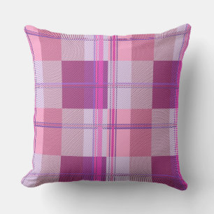 Almohada decorativa de cuadros de tejido diagonal