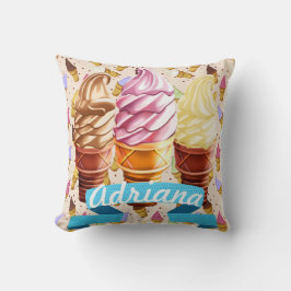 Almohada decorativa de Cutie del cono de helado