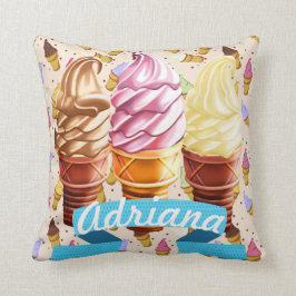 Almohada decorativa de Cutie del cono de helado