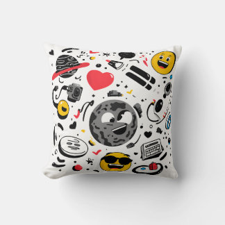 Almohada decorativa de dibujos animados de luna Ka