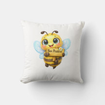 Almohada decorativa de dibujos animados inspirador