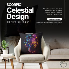 Almohada decorativa de diseño celestial con Zodiac
