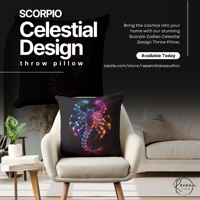 Almohada decorativa de diseño celestial con Zodiac (Subido por el creador)