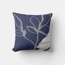 Almohada decorativa de diseño de hoja de acuarela 