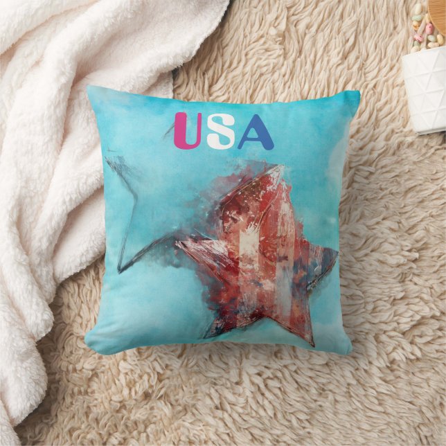 Almohada decorativa de EE. UU. (Manta)
