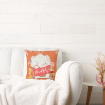 Almohada Decorativa de Elefante Bebé
