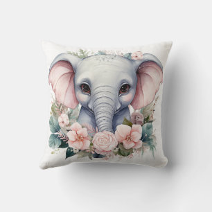 Almohada decorativa de elefante bebé lindo