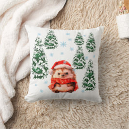 Almohada decorativa de erizo navideño festivo - In