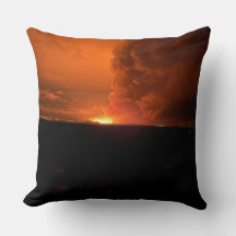 Almohada Decorativa de Erupción Dramática del Volc