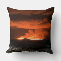 Almohada Decorativa de Erupción Dramática del Volc