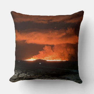Almohada Decorativa de Erupción Dramática del Volc