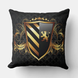 Almohada decorativa de escudo medieval