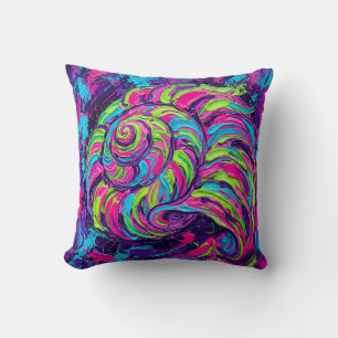 Almohada decorativa de espiral de concha marina ne