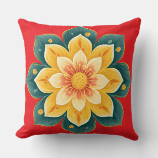 Almohada Decorativa de Estampado Floral Elegante