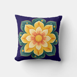 Almohada Decorativa de Estampado Floral Elegante
